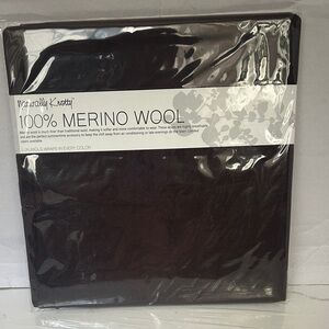 Naturally knotty 100% Merino Wool Scarf Wrap Chocolate Dark Brown Fringed